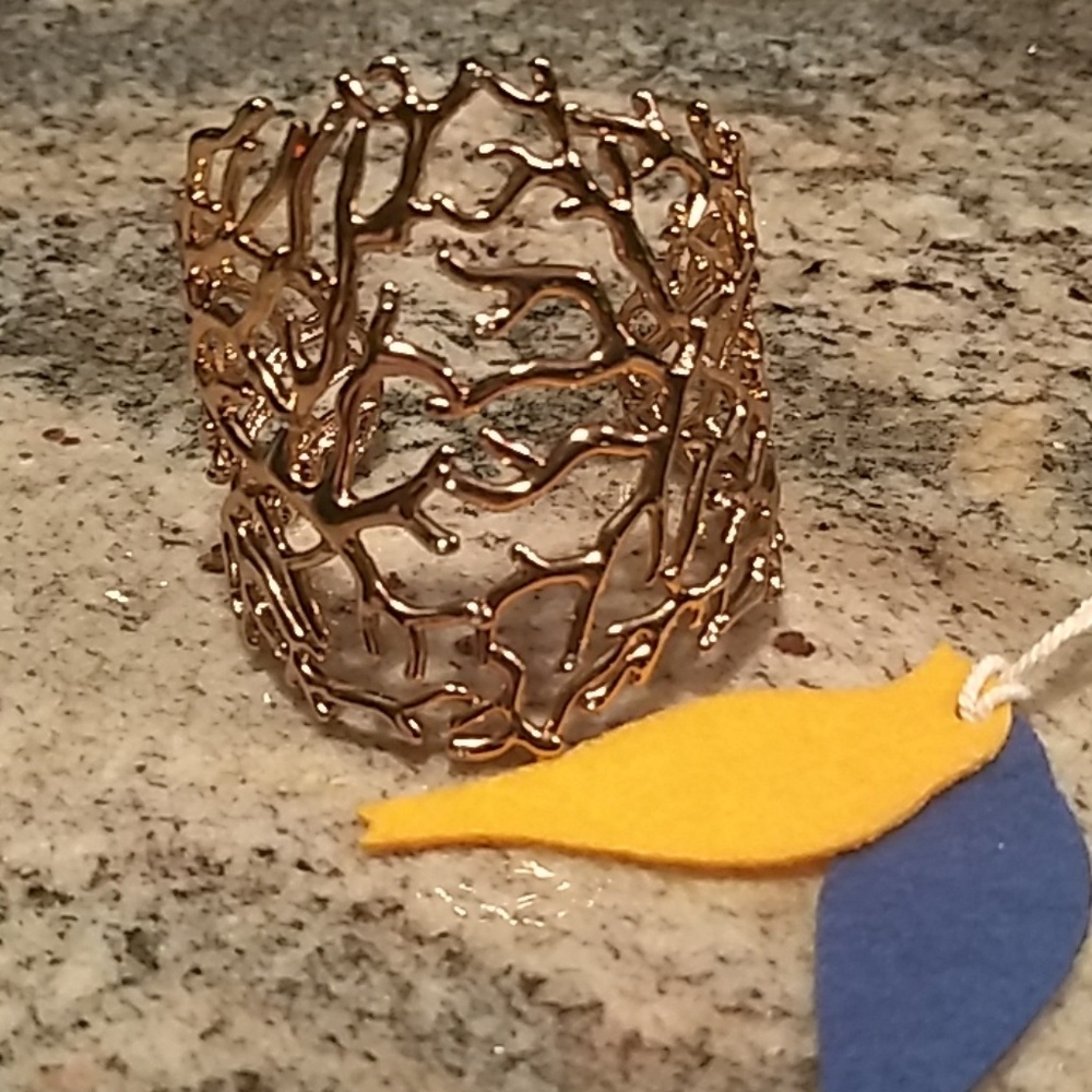 Chloe & Isabel Gold Coral Cuff Bracelet